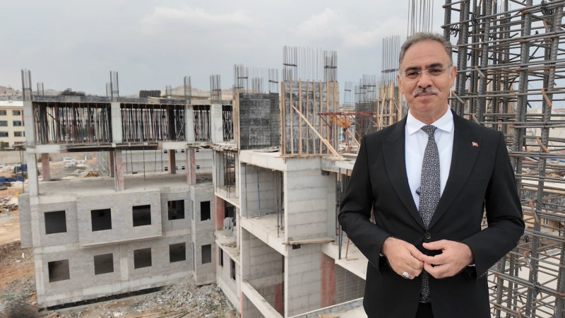 Eyyübiye Belediyesi'nin Yeni Hizmet Binası Yükseliyor